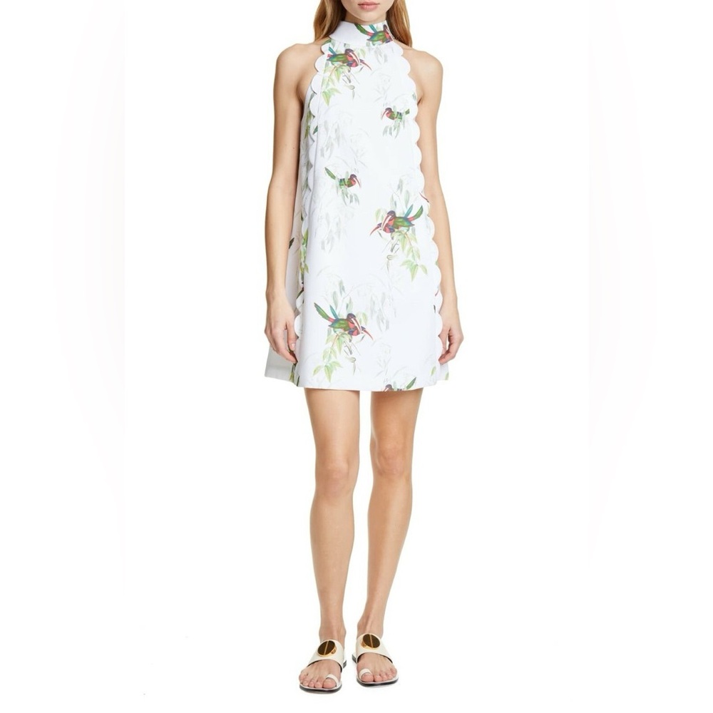 Ted Baker London Toriat Tutti Frutti Scallop Trim Dress